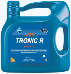 ARAL Olio motore 1555F2 características