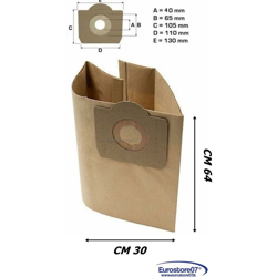 Agef - 5 SACCHETTI ASPIRAPOLVERE BIDONE KARCHER ROWENTA HOOVER CALOR AQUAVAC RW 18 características