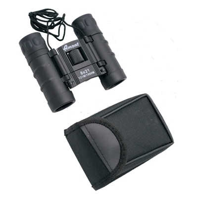 Binocolo 8x21 nero con custodia in nylon incluso da - Amont