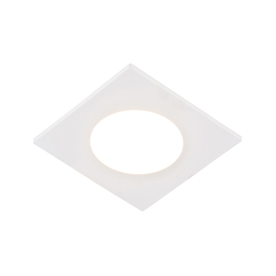 Faretto da incasso simply - Moderno - Plastico - Bianco - Quadrato Non sostituibile Max. 1 x 5 Watt - Qazqa
