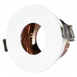 Portafaretto LED da Incasso GU10 Rotondo Colore Bianco con Interno Oro Rosa - V-tac características