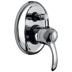 Miscelatore Incasso Doccia Con Deviatore Automatico Piastra Lusso Duemmeggi Zeta 2 Vie 2 Fori Monocomando 1 Leva Manopola Meccanico Muro Parete Stile Classico Ottone Finitura Cromata Made In Italy Garanzia 5 Anni en oferta