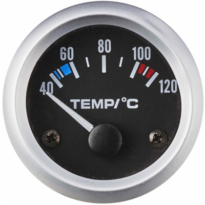 Tr.em. - Indicatore temperatura acqua con sensore 40-120 gradi dc 12 volt nero