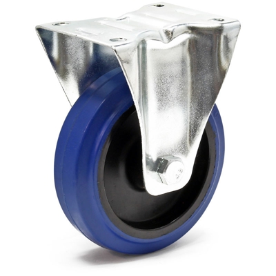 Rotella di supporto 125mm in plastica silenziosa con piastra montaggio capacità carico fino a 200kg - WILTEC