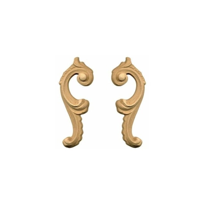 Fregio per mobili in pasta di legno 034860 misura / finitura / verso: 35x92h mm / grezza / sx - TEMESA