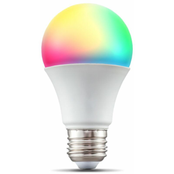 Lampadina LED smart RGB E27, luce calda fredda colorata, dimmerabile con lo smartphone, funziona con App per iOS e Android, Amazon Alexa, Google características