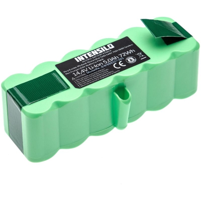 INTENSILO batteria compatibile con iRobot Roomba 896, 960, 965, 980, 985 aspirapolvere home cleaner (5000mAh, 14.4V, Li-Ion)
