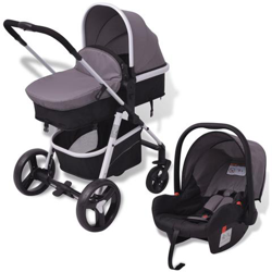 Passeggino 3 in 1 in Alluminio Colore Grigio E Nero precio