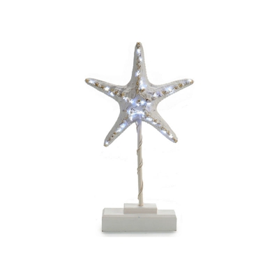 Gift Decor - Statua Decorativa Legno (6 x 35,5 x 20,5 cm) Luci LED