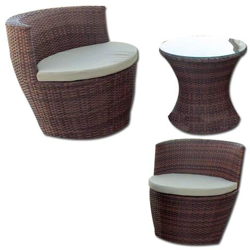 Salottino Mod. Anfora Set per giardino in polirattan colore marrone características