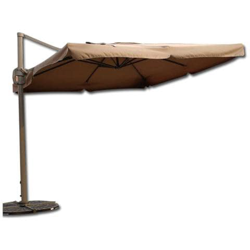 Ombrellone decentrato da giardino in alluminio 300x300 cm características