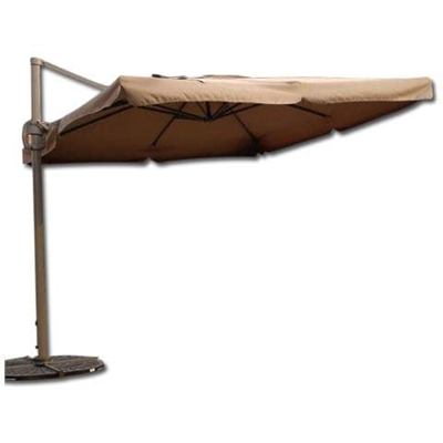 Ombrellone decentrato da giardino in alluminio 300x300 cm