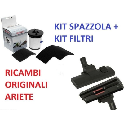 Eurostore07 - ARIETE FILTRO HEPA + SPAZZOLA PAVIMENTI ASPIRAPOLVERE JETFORCE ECOPOWER 279 AS17