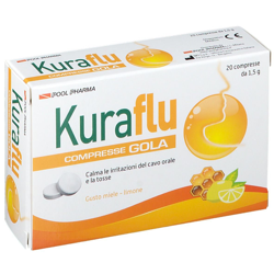 Kuraflu Compresse Gola Miele e Limone características