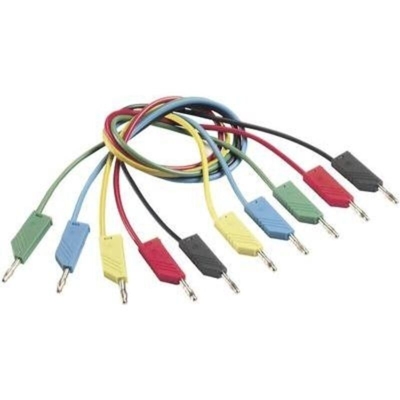 SKS Hirschmann CO MLN 200/1 Cavo di misura [Spina a banana 4 mm - Spina a banana 4 mm] 2.00 m Blu