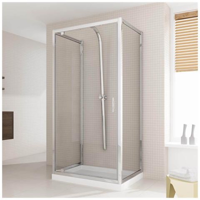 Box Doccia 3 Lati 70x70x70 Ap. 70 Cm H198 Trasparente Mod. Cristal Trio 1 Anta