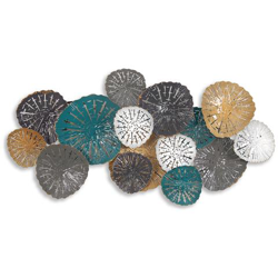 Composizione Di Foglie Traforate Quadro In Metallo, Scultura Da Parete, Realizzato Totalmente A Mano Con Tecniche Artigianali Sp028a en oferta