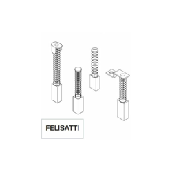 Coppia Spazzole Spazzola A Carboncino Ricambio Per Utensili Felisatti 6X6X13 Pz.2 (13701) - MARCA en oferta