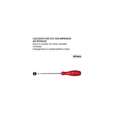 ORECA-CACCIAVITE PER VITI CON IMPRONTA AD INTAGLIO mm 5,5X125 IN ACCIAIO CROMO VANADIO