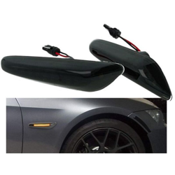 Kit Freccia Laterale a Led Side Marker Lente Nero Fume Luce Bianco Per BMW E46 E36 E60 E61 E81 E82 E87 E88 E92 E93 X1 E84 X3 E83 X5 E53 E46 E81 E90 precio