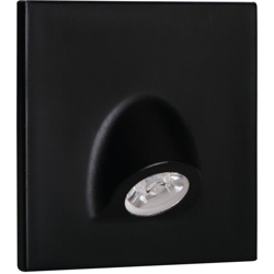 segnapasso led mefis scale 0,70 watt 1 luce 12 volt CE IP20 bianco naturale interno nero quadrato kan 32497 - KANLUX características