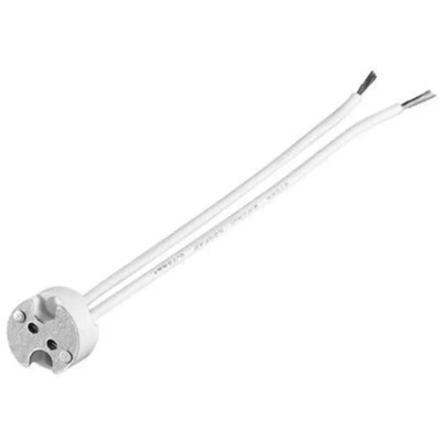 portalampada 1 pezzo CE G4 bianco ceramica wnt 9132 - GOOBAY