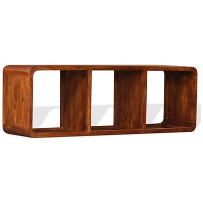 Mobile Porta Tv Legno Massello E Finitura Sheesham 120x30x40 Cm
