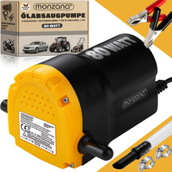 Monzana Pompa aspira olio Olio motore Gasolio Olio combustibile 12 V 80 Watt Alimentazione: batteria auto en oferta