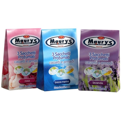 Maury'S Deodorante 3 Sacchetti Profumati Per Cassetti E Armadi