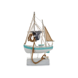 Gift Decor - Barco Legno Legno (6 x 32 x 19,5 cm) Luci LED características