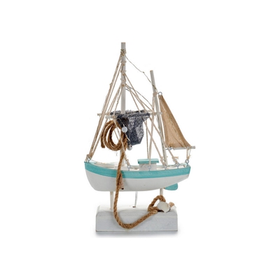 Gift Decor - Barco Legno Legno (6 x 32 x 19,5 cm) Luci LED