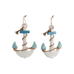 Decorazione pensile Corda Legno Corda (4,5 x 46 x 32 cm) Luci LED - GIFT DECOR en oferta