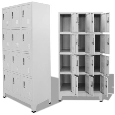 Armadietto A 12 Scomparti 90x45x180 Cm