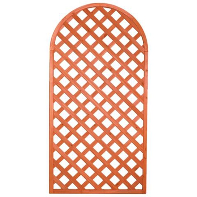Pannello grigliato sagomato ad arco in legno trattato 4 pz