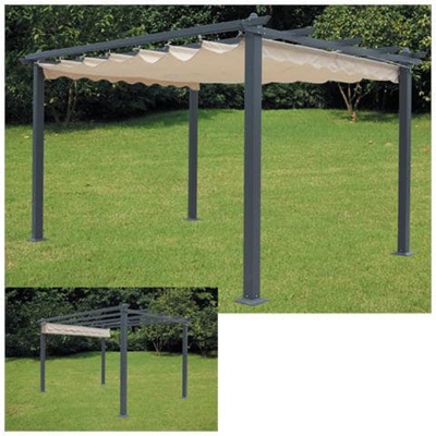 Pergola in alluminio per esterno cm 300x400 in poliestere