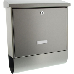 Burg Wächter 61290 BAVARIA B 1000 Cassetta della posta Acciaio inox Argento Serratura a chiave - BURG WACHTER precio