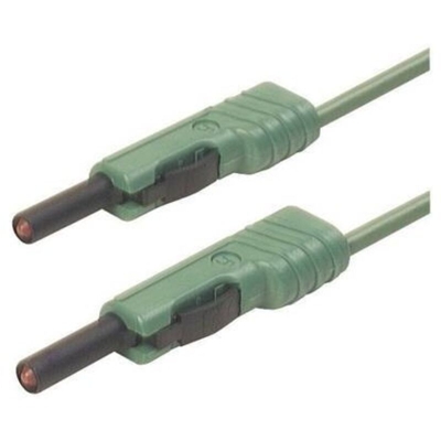 SKS Hirschmann MLB 25/1 V gn Cavo di misura [Spina a banana 4 mm - Spina a banana 4 mm] 25.00 cm Verde