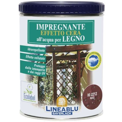 Impregnante cera all'acqua Sayerlack - HI 2212 - Noce - Lt. 0,75 Conf. 6 Pz - SAYERLACK LINEA BLU