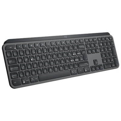 Mx Keys Tastiera Wireless Avanzata con Illuminazione, Digitazione Reattiva, Bluetooth, USB-C, Apple, macOS, Microsoft Windows, Linux, IOS, Android, Layout Italiano QWERTY, Graphite