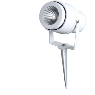 lampada proiettore led con picchetto 12 watt 220-240 volt A CE IP65 bianco esterno verde tec 633499 - V-TAC