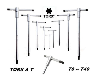 Set Di Chiavi Torx A T 9 Pezzi Con Asta Scorrevole - Aggancio Multiplo - T8-T40 - OXFORD