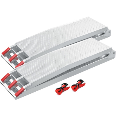 2x rampe di carico pieghevoli in alluminio per moto e quad 213,5cm 680kg - WILTEC