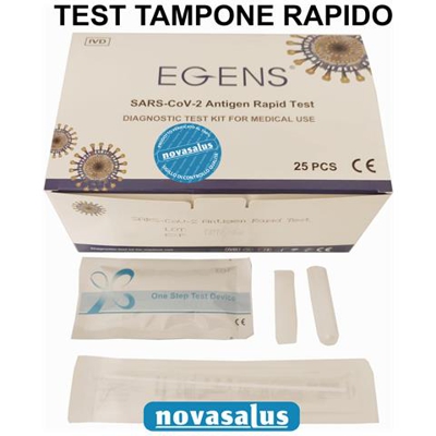 Test Tampone Rapido Antigene Sars-cov-2 Covid-19 (coronavirus) Kit Diagnostico A Risultato Rapido, Scatola Da 25 Test
