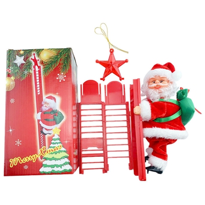Decorazioni rosse di natale sezione della fibra scala scala Red - ASUPERMALL