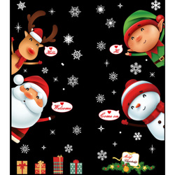 SK9242 Natale adesivi fiocco di neve decorazione della finestra - ASUPERMALL precio