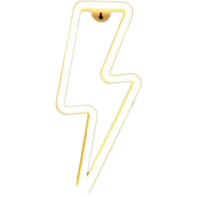 caso ha portato al neon + USB batteria con bis (fulmine punto - Bianco) - ASUPERMALL
