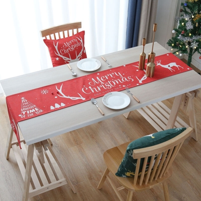 Tovaglie panno di cotone tabella corridore 30 * 160 cervi di Natale - ASUPERMALL