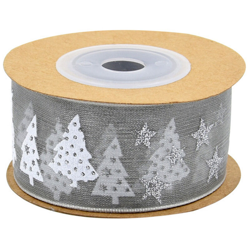 nastro Bronzare vacanza stella a cinque punte decorazioni pacchetto regalo di Natale di alta qualita nastro di stampa 5 m grigio 5 m - ASUPERMALL en oferta