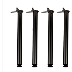 Gambe per Tavolo/Set di 4 Gambe KLOSE BESSER, "Nere", Altezza 710 mm, Diametro 60 mm precio