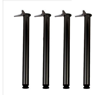 Gambe per Tavolo/Set di 4 Gambe KLOSE BESSER, "Nere", Altezza 710 mm, Diametro 60 mm